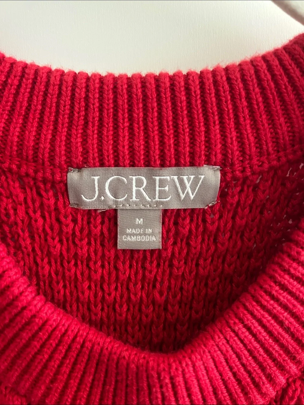J. Crew Cotton Cable Knit Sweater